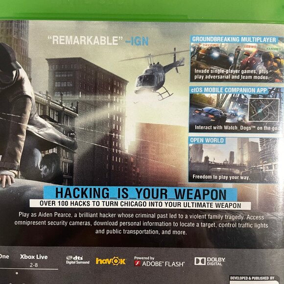 Watch Dogs (Microsoft Xbox One, 2014) Fast Shipping VG Condition - Picture 5 of 11